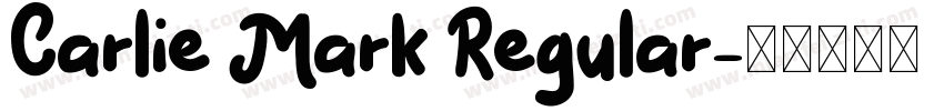 Carlie Mark Regular字体转换